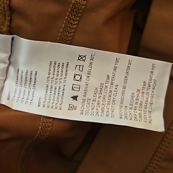 BALEAF Brown Midrise Equestrian Yoga Exercise Leggings NWOT - Picture 3 of 9